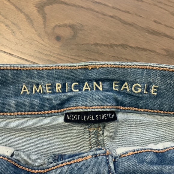 American Eagle Lace Pocket Jean Shorts - Picture 2 of 4